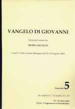 Vangelo di Giovanni - fascicolo 5